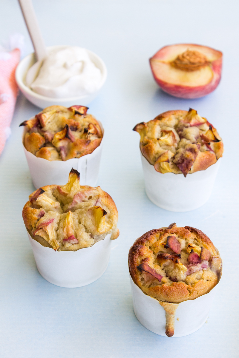Peaches and cream muffins gluten free recipe