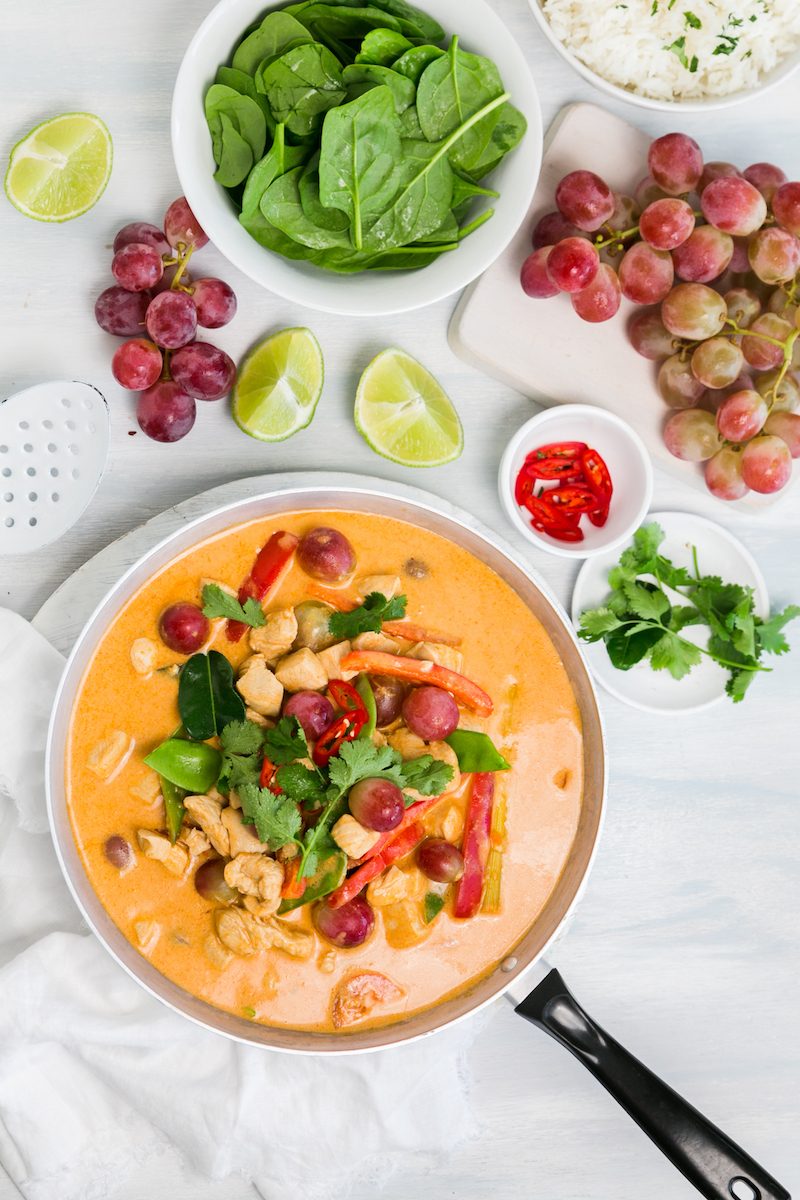 Thai Red Curry with Grapes Gluten Free Recipe