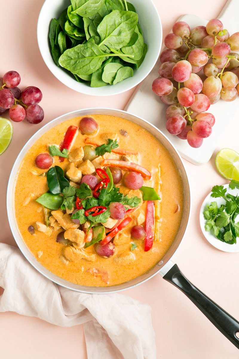 Thai Red Curry with Grapes Gluten Free