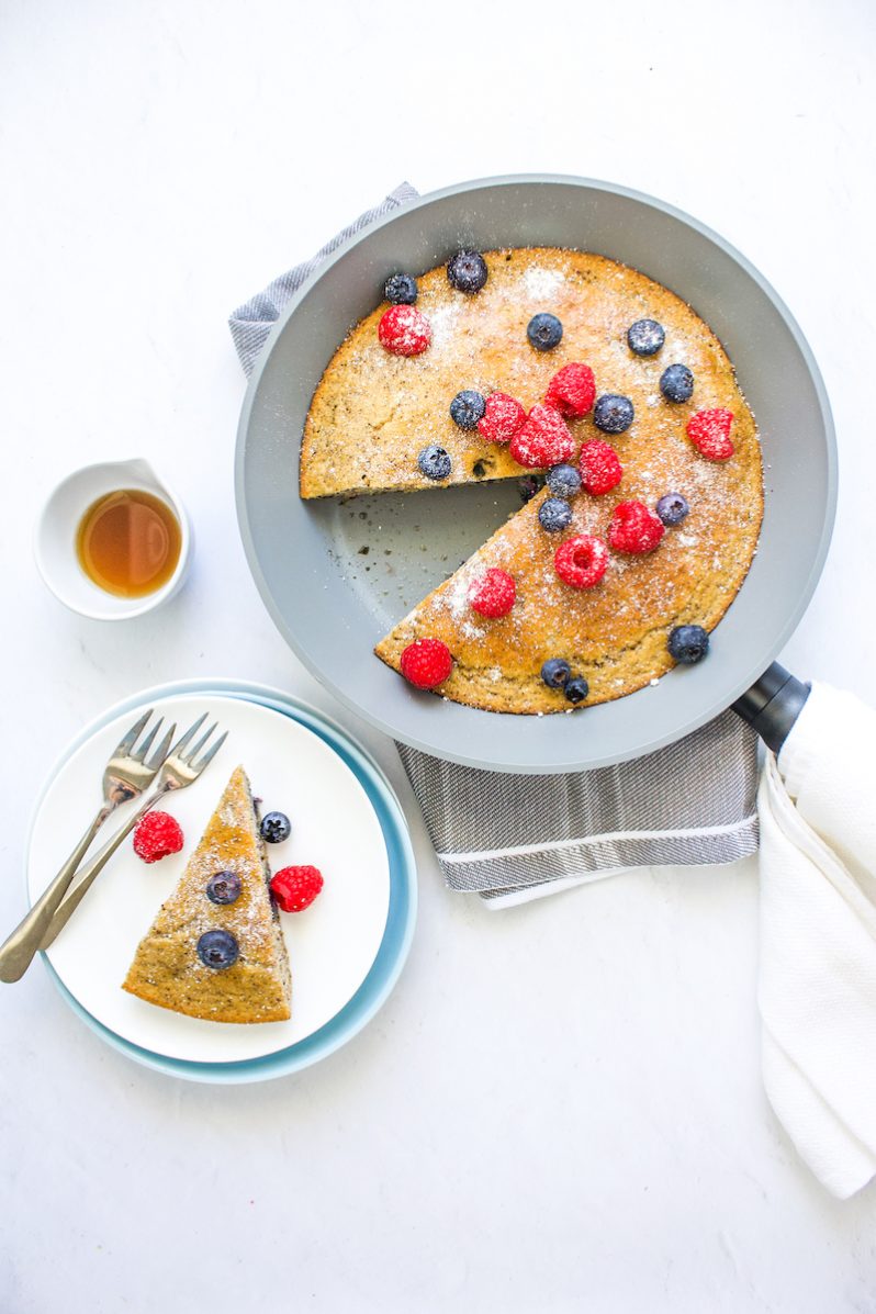 One-pan healthy baked pancake dairy free recipe